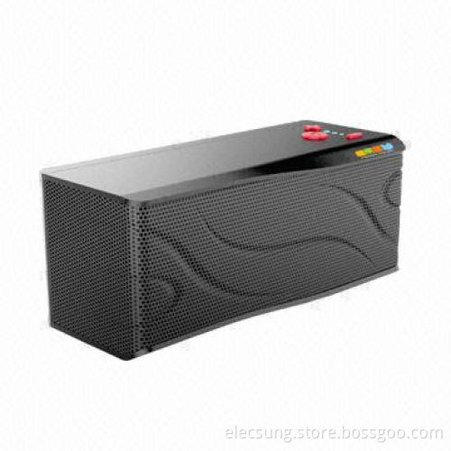 2.0-channel Stereo Bluetooth Speaker with Over 10 Hours Playing Time, 3.7V/1,200mAh Built-in Battery